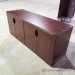 Heartwood Mahogany L-Suite Desk w/ Overhead & Credenza Storage